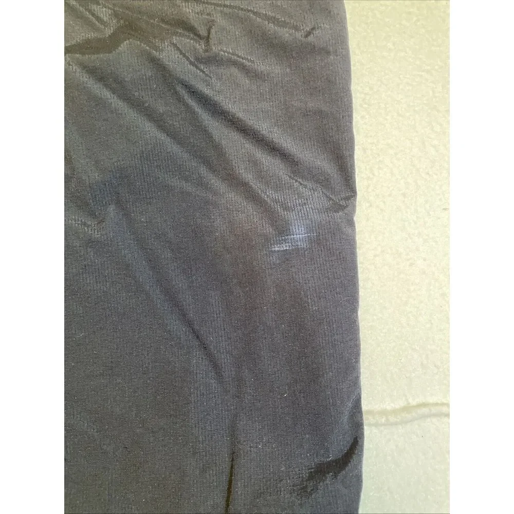 VTG Reebok Track Pants Lined Windbreaker Mens Size XL Black‎ Drawstring Zip Y2K